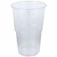 Plastglas &Oslash;95x110mm 30cl klar 50stk