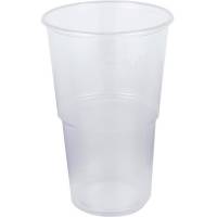 Plastglas &Oslash;95x144mm 50cl klar 50stk