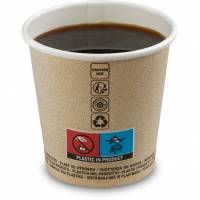 Kaffeb&aelig;ger &Oslash;62x66mm 10cl brun 50stk