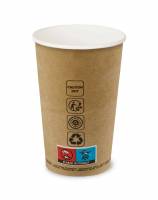 Kaffeb&aelig;ger &Oslash;89x132mm 40cl brun 50stk