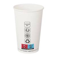 Drikkeb&aelig;ger &Oslash;89x132mm 40cl hvid 50stk