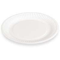 Frokosttallerken &Oslash;180mm hvid 100stk
