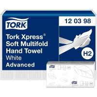 Tork 120398 Advanced h&aring;ndkl&aelig;deark 2-lags H2 hvid 3780ark