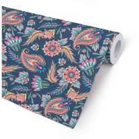 Gavepapir Paisley 38cmx165m m&oslash;rkebl&aring;