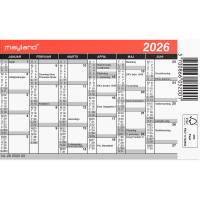 Mayland 2026 26052000 mini lommekalender 7x10,5cm