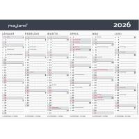 Mayland 2026 26058050 moderne v&aelig;gkalender A5 15x21cm
