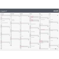 Mayland 2026 26064200 moderne v&aelig;gkalender 2x6mdr. 70x100cm