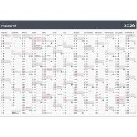 Mayland 2026 26064300 moderne v&aelig;gkalender 1x13mdr. 70x100cm