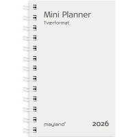 Mayland 2026 26084800 mini ugekalender refill 12,5x8cm hvid
