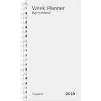 Mayland 2026 26085500 week planner refill 17x9,5cm hvid