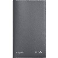 Mayland 2026 26090050 indexkalender 17x9,5cm m&oslash;rkegr&aring;