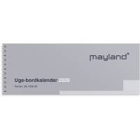 Mayland 2026 26134000 uge-bordkalender 9,7x26cm hvid