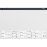 Mayland 2026 26137000 skriveunderlag m/&aring;rskalender 40x60cm hvid
