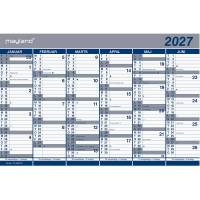 Mayland 2027 27063000 dobbelt halv&aring;rskalender 29x44cm bl&aring;