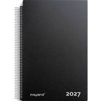 Mayland 2027 27220000 aftalekalender A4, 31,8x23,5cm sort