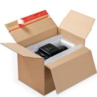 ColomPac Papkasse 304x216x130-220mm automatbund brun