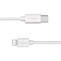 Q-Connect USB-C til Lightning kabel 30W 1,0m hvid