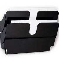 Durable Flexiplus brochureholder A4 tv&aelig;rformat sort
