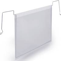 Durable lagerlomme m/wirebeslag A4 tv&aelig;rformat transparent