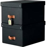 Leitz Puro opbevaringsboks m/l&aring;g 17L medium sort