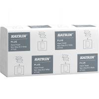 Katrin 100576 Plus h&aring;ndkl&aelig;deark 2lag 24x24cm Z-fold hvid 2400ark