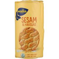 Wasa Runda kn&aelig;kbr&oslash;d Sesam og Havsalt 290g
