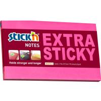Stick'n Extra Sticky notes 76x127mm 90ark neon r&oslash;d