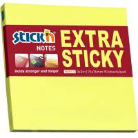 Stick'n Extra Sticky notes 76x76mm90ark neongul