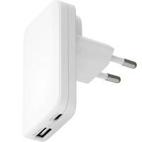Dbramantelader1928 Re-Charge Pro slim oplader USB-C 30W +USB-A 30W hvid