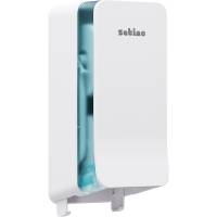 Satino Twin Roll toiletpapir dispenser hvid