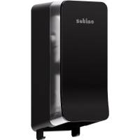 Satino Twin Roll toiletpapir dispenser sort