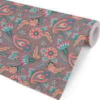 Gavepapir Paisley 57cmx154m brun