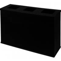 Eco sorteringsstation med s&aelig;kkeholdere 3x60L sort
