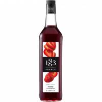 1883 sirup jordb&aelig;r glasflaske 1L