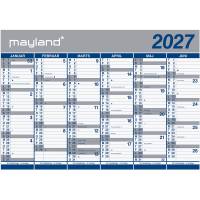 Mayland 27064100 2x6mdr v&aelig;gkalender 70x100cm papir
