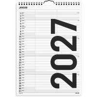 Mayland 27066510 Black & White v&aelig;gkalender 2 kolonner A4