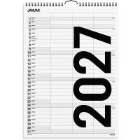Mayland 27066520 Black & White v&aelig;gkalender 3 kolonner A4
