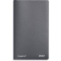 Mayland 27071000 mini indexkalender 8,1x14cm m&oslash;rkegr&aring;