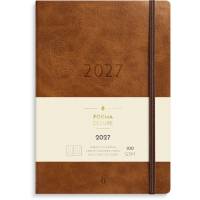 Burde 27200800 Forma Deluxe ugekalender A5 brun h&oslash;jformat