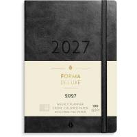 Burde 27201400 Forma Deluxe ugekalender A6 sort tv&aelig;rformat
