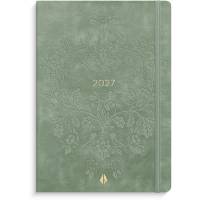 Burde 27201420 Forma Deluxe ugekalender A6 gr&oslash;n tv&aelig;rformat
