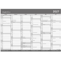 Mayland 27268000 Basic kontorkalender gr&aring; A4