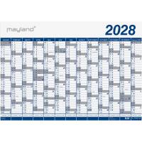 Mayland 28065000 1x13mdr k&aelig;mpekalender i r&oslash;r 70x100cm PP bl&aring;