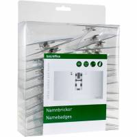 BNT 57 x 91 mm 50 kongresm&aelig;rker med n&aring;l og klemme