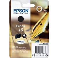 Epson 16 C13T16214012 sort bl&aelig;kpatron, 175 sider