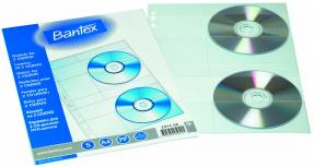 CD-lomme Bantex 2074  A4 t/2 CD til ringbind 1275