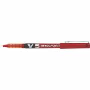 Pilot V5 Hi-Techpoint kuglepen 0,5mm rød 