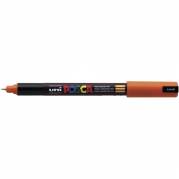 Uni Posca 1MR marker med ultrasmal skrivespids på 0,7 mm i farven orange 