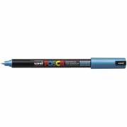 Uni Posca 1MR marker med ultrasmal skrivespids på 0,7 mm i farven metallic blå 