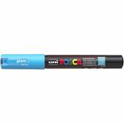 Uni Posca 1MC paintmarker med ekstra smal spids på 1 mm i farven lyseblå 